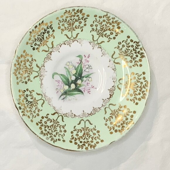 Vintage Royal Grafton Lily of the Valley Cup & Saucer Fine Bone China England - Picture 6 of 9